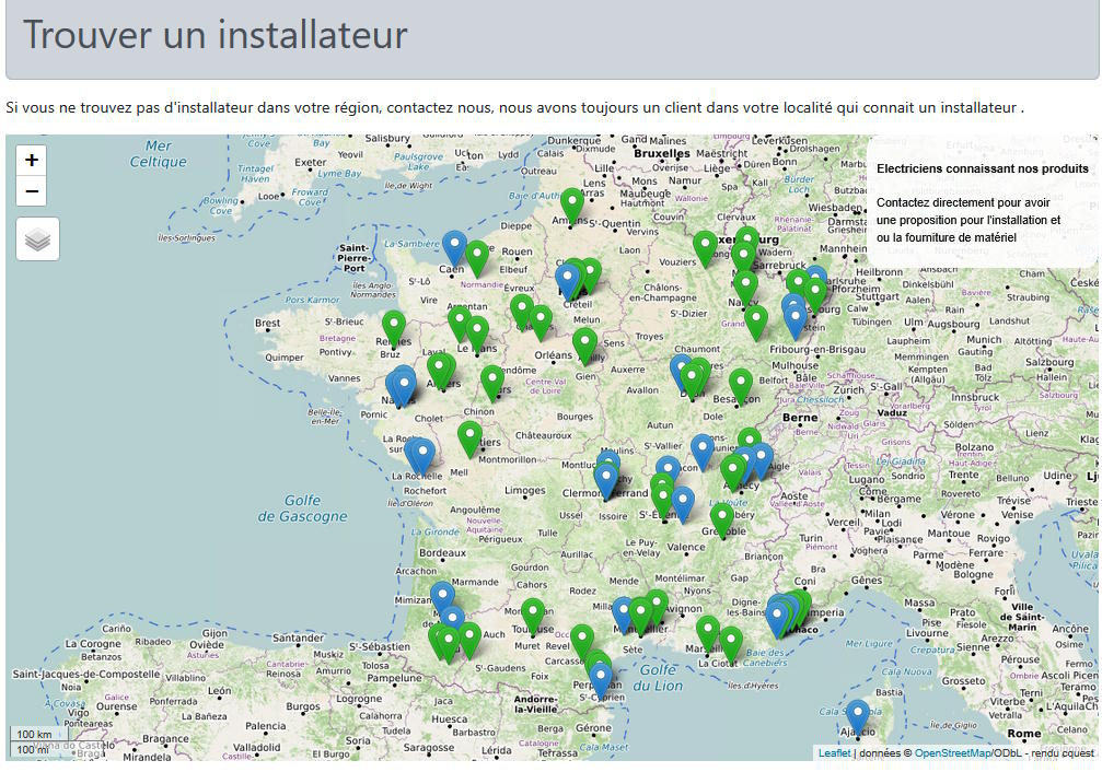 Un réseau d'électricien